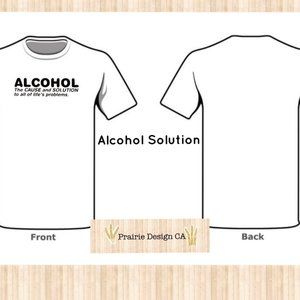 Alcohol Solution Heat Transfer T-Shirt